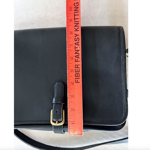 COACH Vintage Large Saddle Pouch Bag in Black - Made In New York - Picture 14 of 16